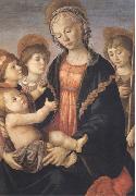 Sandro Botticelli Madonna and Child with St John and two Saints USA oil painting artist
